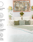 Heritage-Inspired Block Printed Cotton Quilt – Cozy & Elegant Comfort
