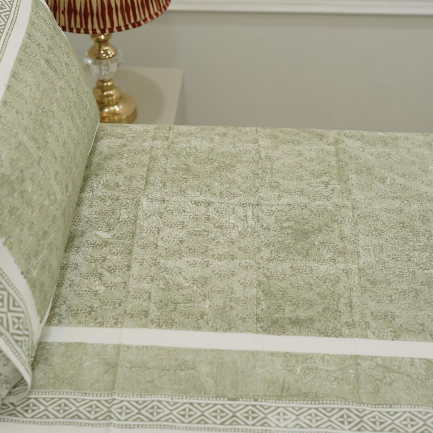 Floral bedsheets India, Artistic boho bedding,  Flat sheet with block prints, Indian boho bedding, Sustainable cotton bedspread, Farmhouse floral bedding, Floral handmade bedcover.