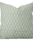 Handmade Block Printed Gray Floral Design Pure Linen Cushion Wrap/Cover For Home Decor - Traz