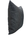 Handmade Solid Black Olive Linen Fabric Throw Boho Pillow Cover Durable Cushion Case for Sofas