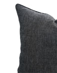 Handmade Solid Black Olive Linen Fabric Throw Boho Pillow Cover Durable Cushion Case for Sofas