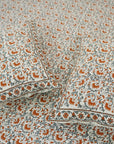 A nod to tradition, this hand block printed cotton bedsheet features graceful florals and comes with pillow covers. It’s perfect for a relaxing, aesthetically soothing bedroom makeover.