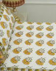 Floral bedding India, Printed cotton flat sheet, Boho chic bedding cotton, Nature printed bed linens, Soft cotton shams, Farmhouse floral bedding.