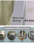 Custom Handmade Floral Block Print Blackout Curtain - Pure Linen Window Treatment Shade - Kudrat