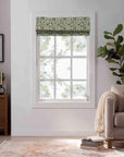 Hand Block Window Blind Printed Floral Roman Shade Handmade Blackout - HAWAMAHAL