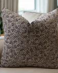 Square/Lumber Block Print Pillow Cover - Duck Canvas Cotton - Keri Jaal