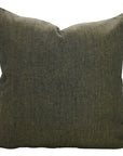 Indian Printed Mustard Green Solid Linen Cushion Cover