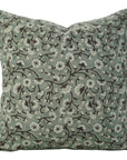 Handmade Floral Pure Linen Pillow Cover - Himachal