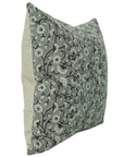 Handmade Floral Pure Linen Pillow Cover - Himachal