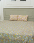 Our artisan-crafted cotton bedding features hand block floral prints that elevate your room&