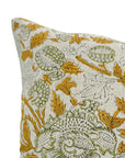 Block Print Linen Cushion Protector - Akashganga