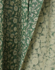 Floral Block Print Window Curtains - Valance Treatments - Himachal