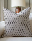 Pure Linen Block Printed Designer Boho Pillow/Cushion Cover - Trimab