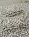 Floral bedsheets India, Artistic boho bedding, Flat sheet with block prints, Indian boho bedding, Sustainable cotton bedspread, Farmhouse floral bedding, Floral handmade bedcover.
