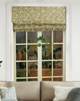 Hand Block Printed Floral Roman Shade in Pure Linen Curtain Blackout Window Blind – DEVDAS