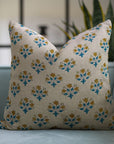 Handmade Floral Green Accent Pillows Nature - Inspired Diwali Flower