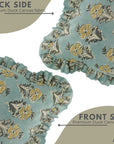 Mustard Floral Frill Cushion Cover – Mormukut