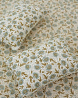 Add character to your bedding with this hand block printed cotton bedsheet. With matching pillow covers and floral art, it’s a perfect addition for bohemian lovers who cherish handmade details.