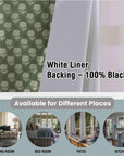 Handmade Blackout Linen Curtains with Hand Block Print - Room Darkening Drapery - Rohini