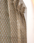 Floral Hand Block Printed Elegant Linen Curtains for Blackout Door Window Treatment - Tarangini
