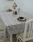 Thick Cotton White Table Cloth - Mandakani