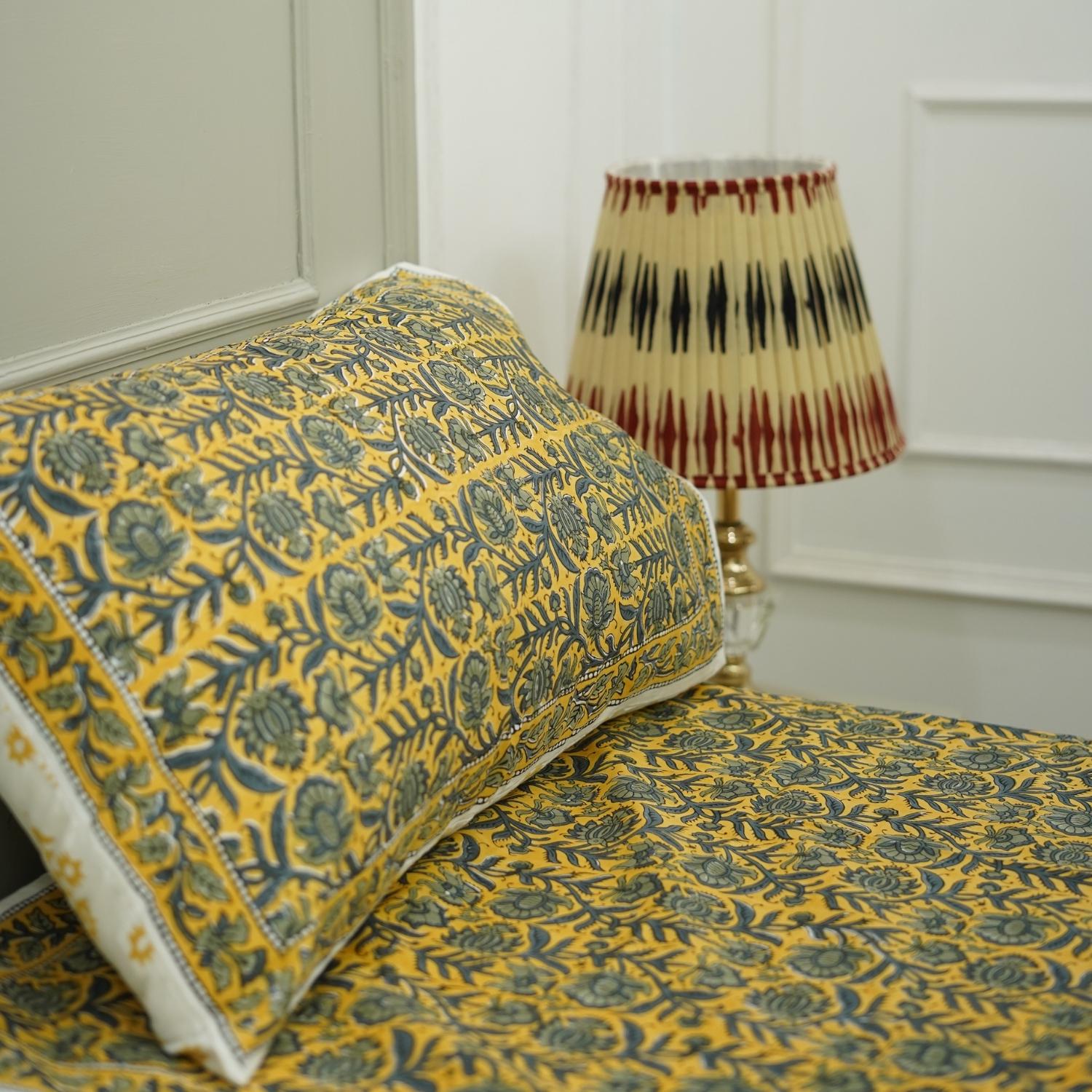 Cotton handmade block print bedsheet, decorative king size bedsheet, queen and twin bedcover, cotton fabric with white base, printed cotton bedsheet.