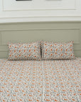 This block printed cotton bedding celebrates floral beauty and handmade art. With wooden blocks and natural dyes, each pattern is carefully crafted to bring comfort and uniqueness to your bed.
