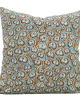 Elegant Handmade Block Printed Viscous Linen Pillow Cover - Heart Wine