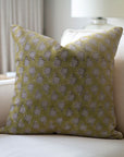 Elegant Jasmine Hand Block Printed Floral Duck Canvas Cushion Wrap/Covers
