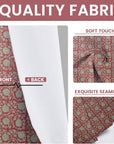 Thick Linen Blackout Curtains with Floral Hand Block Print - Grommet Room Darkening Drapes - 6 Kamal