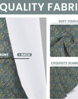 Thick Linen Blackout Curtain with Hand Block Print Floral Design for Living Room Bedroom - Vishalpushp