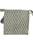 BLOCK PRINTED LINEN FLORAL BASKETS STORAGE FOR HOME DECOR & SHOPPING ORGANIZER - TARANGINI