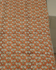Fabric with a Hand block printed bedding, Indian block print bedsheets, Floral print cotton bedsheet