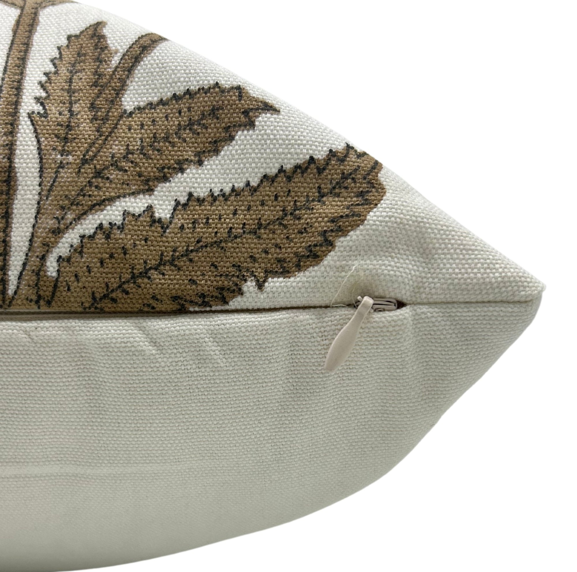 Thick cotton white pillow cover for sofa, couch, or bed - Badshah - Fabdivine