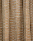 Floral Hand Block Printed Elegant Linen Curtains for Blackout Door Window Treatment - Tarangini