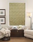 Hand Block Printed Floral Roman Shade in Pure Linen Curtain Blackout Window Blind – DEVDAS