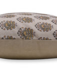 Designer Hand Block Printed Duck Canvas Cotton Throw Pillow Cover - BHEESHMA - Fabdivine