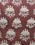 Square/Lumber block print pillow cover- Duck Canvas- CHHATRI - Fabdivine