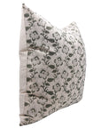 Hand Block Print Duck Canvas Cotton pillow cover - MADHUBALA - Fabdivine