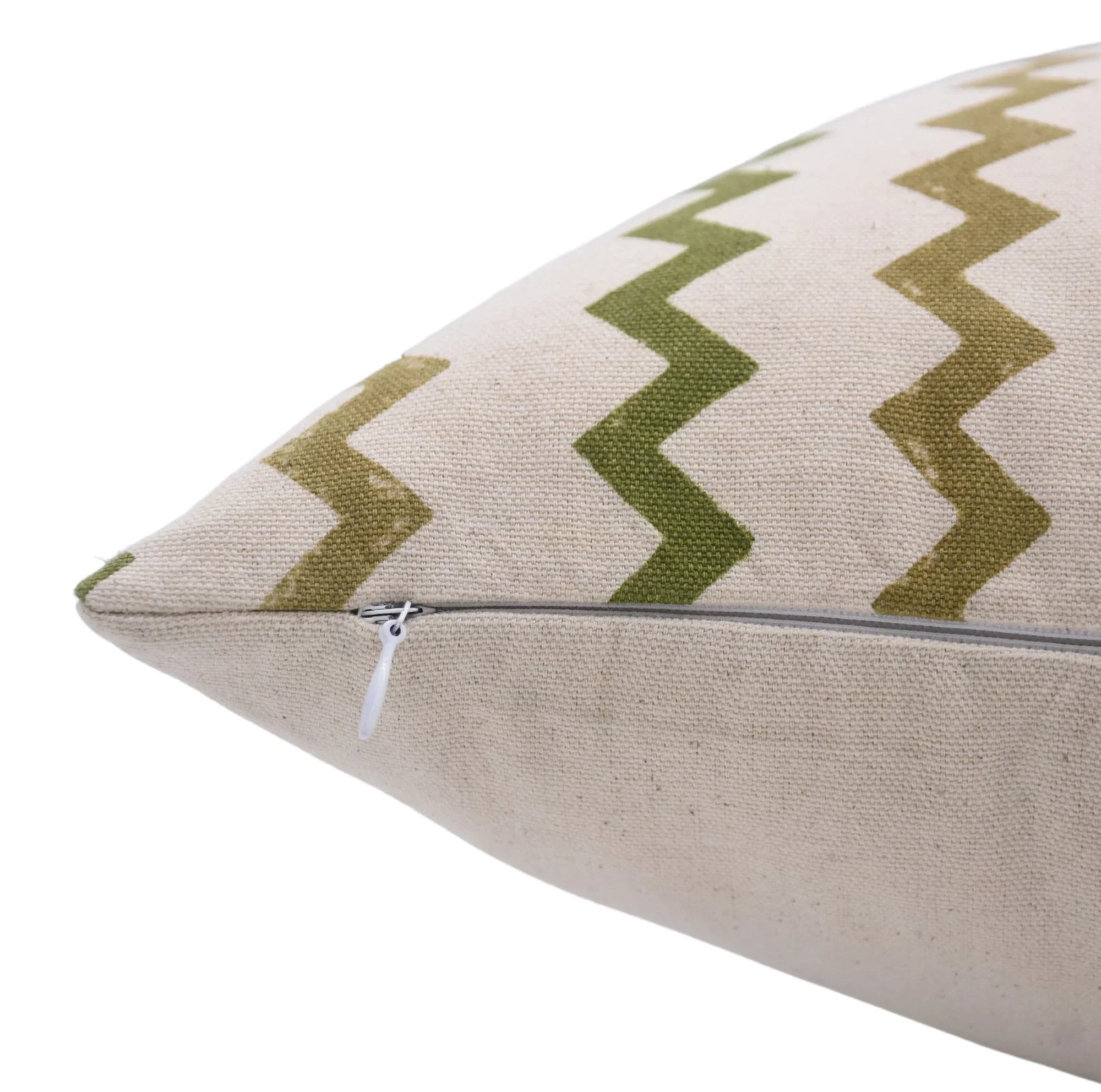 Square/Lumber block print pillow cover- Duck Canvas Cotton- SUREKHA - Fabdivine