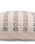 Block print pillow cover for sofa or bed made from Duck Canvas Cotton with a tribal design. - Fabdivine