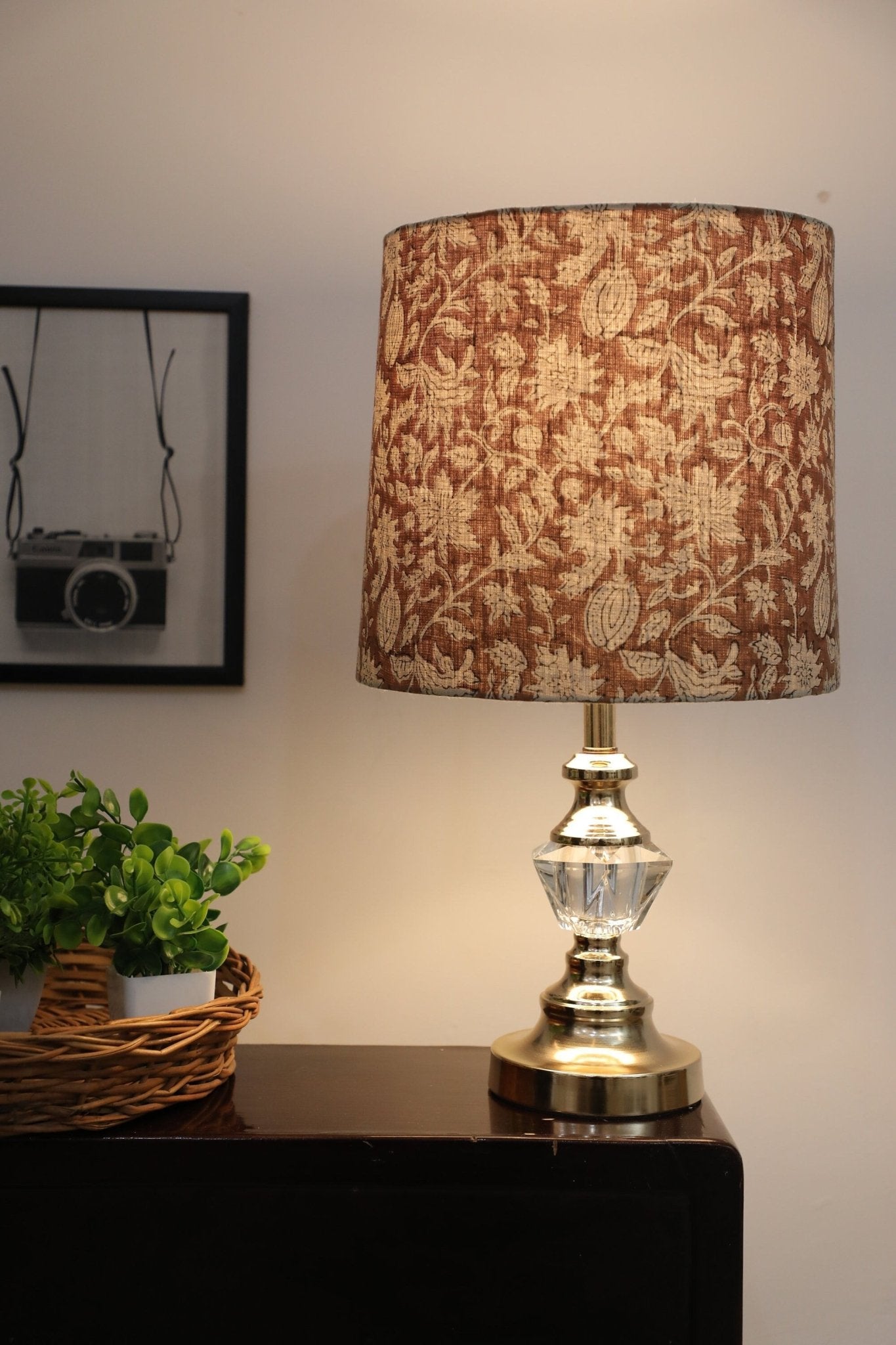 Block Print Drum Lampshade - Manikarnika - Set of 2, image size:1365x2048