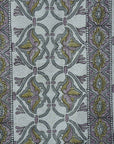 BLOCK PRINT HANDWOVEN THROW - HRIDYAVAN - Fabdivine