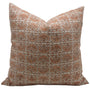 Block print Heavy Linen Pillow Cover - BIJHNI RUST - Fabdivine