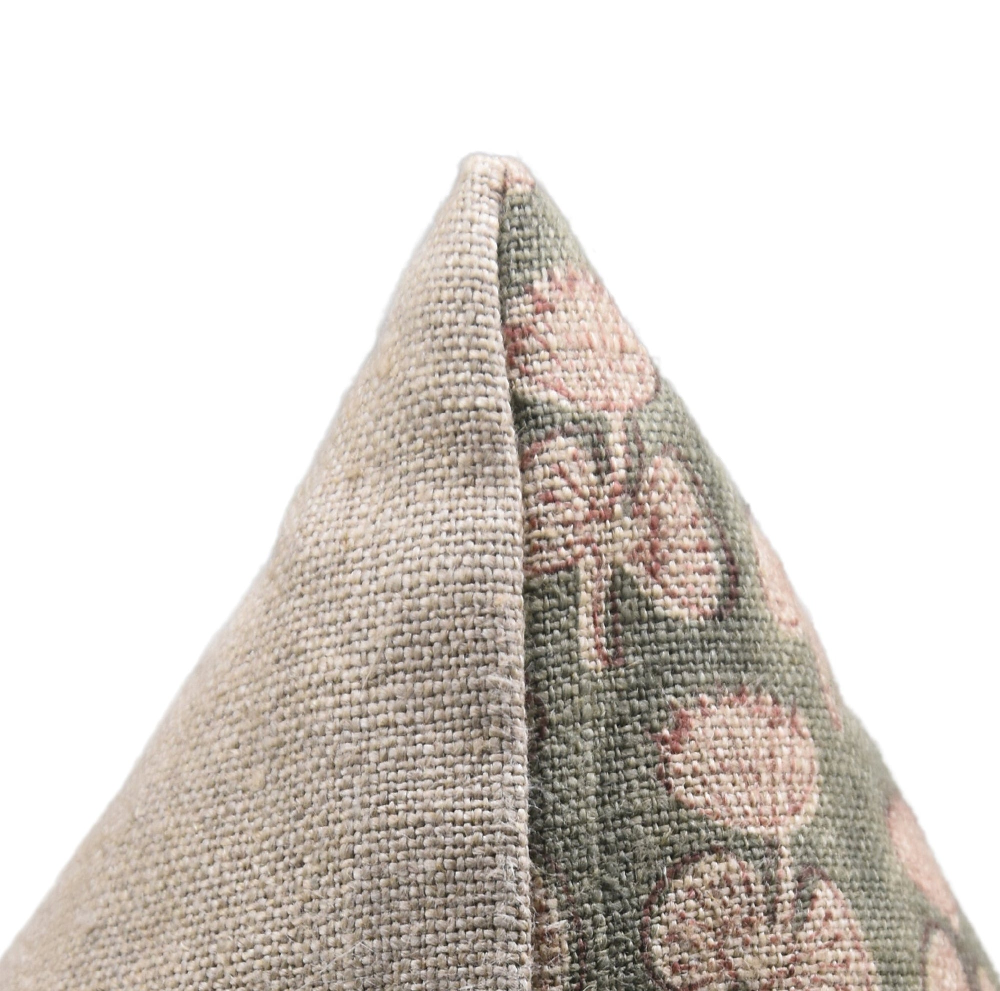 Block print pillow cover for sofa, couch, or bed in thick linen fabric - DAMARU - Fabdivine