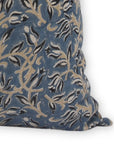 Square/Lumber block print pillow cover- thick linen- KAMAL DUTTA - Fabdivine
