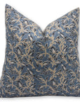 Square/Lumber block print pillow cover- thick linen- KAMAL DUTTA - Fabdivine