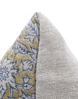 Throw Pillow Cover –Designer Collection of Hand Block Print Heavy Linen- MANIKARNIKA - Fabdivine