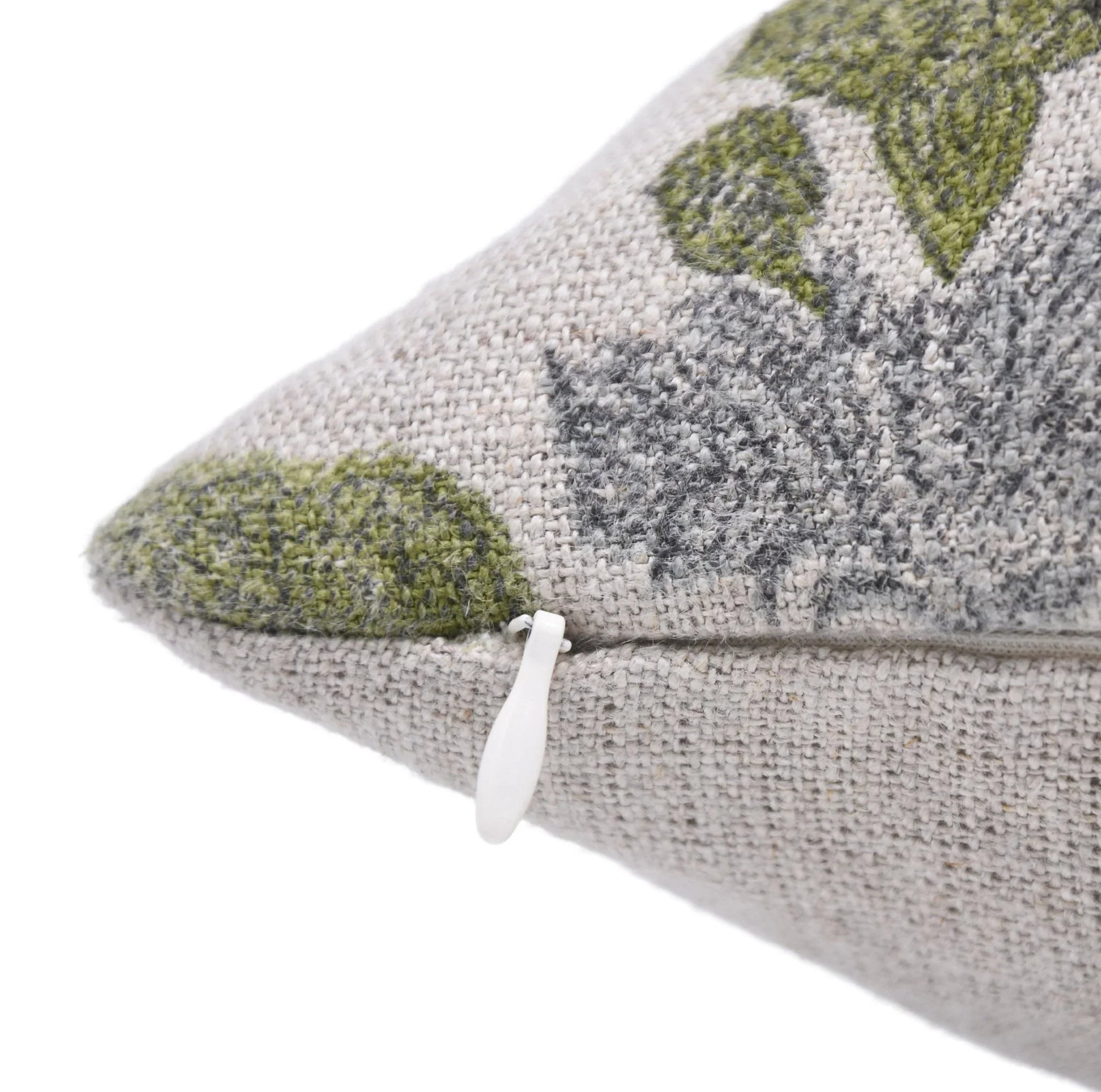 Square/Lumber block print pillow cover- Thick Linen- MANMOHAN - Fabdivine