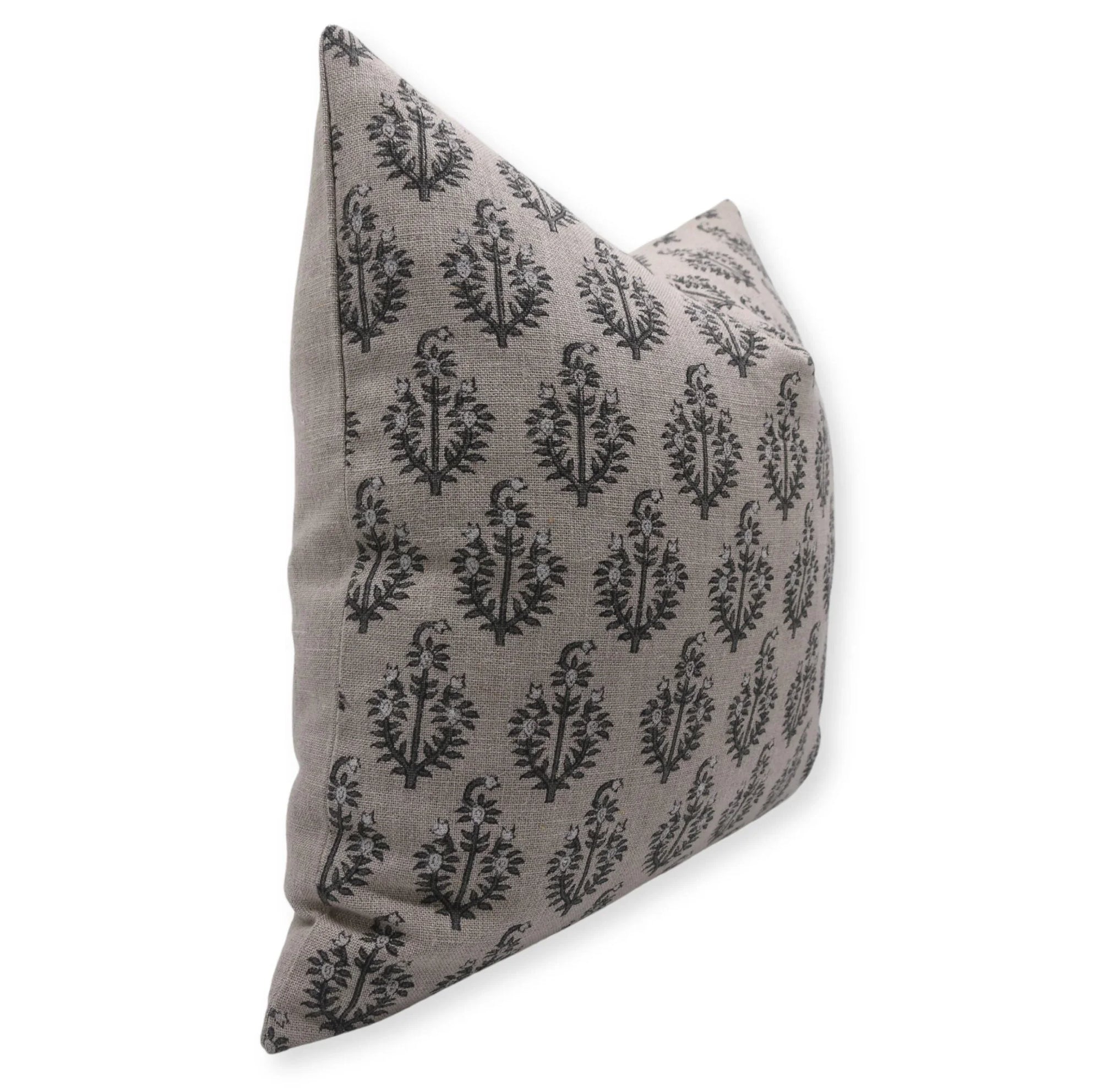 NEEL GAGAN Hand Block Print Thick Linen pillow cover - Fabdivine